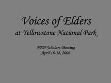 Voices of Nez Perce Elders